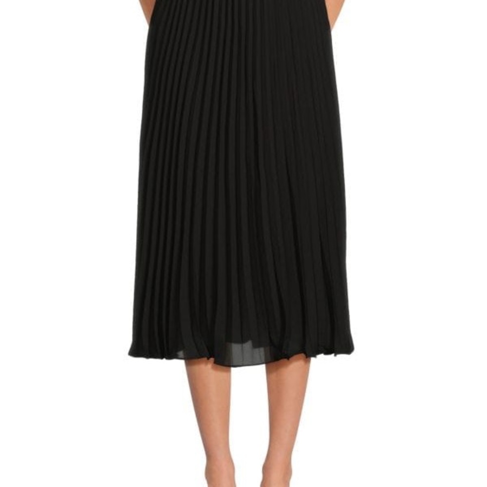 Tahari Accordion Pleat Midi Skirt